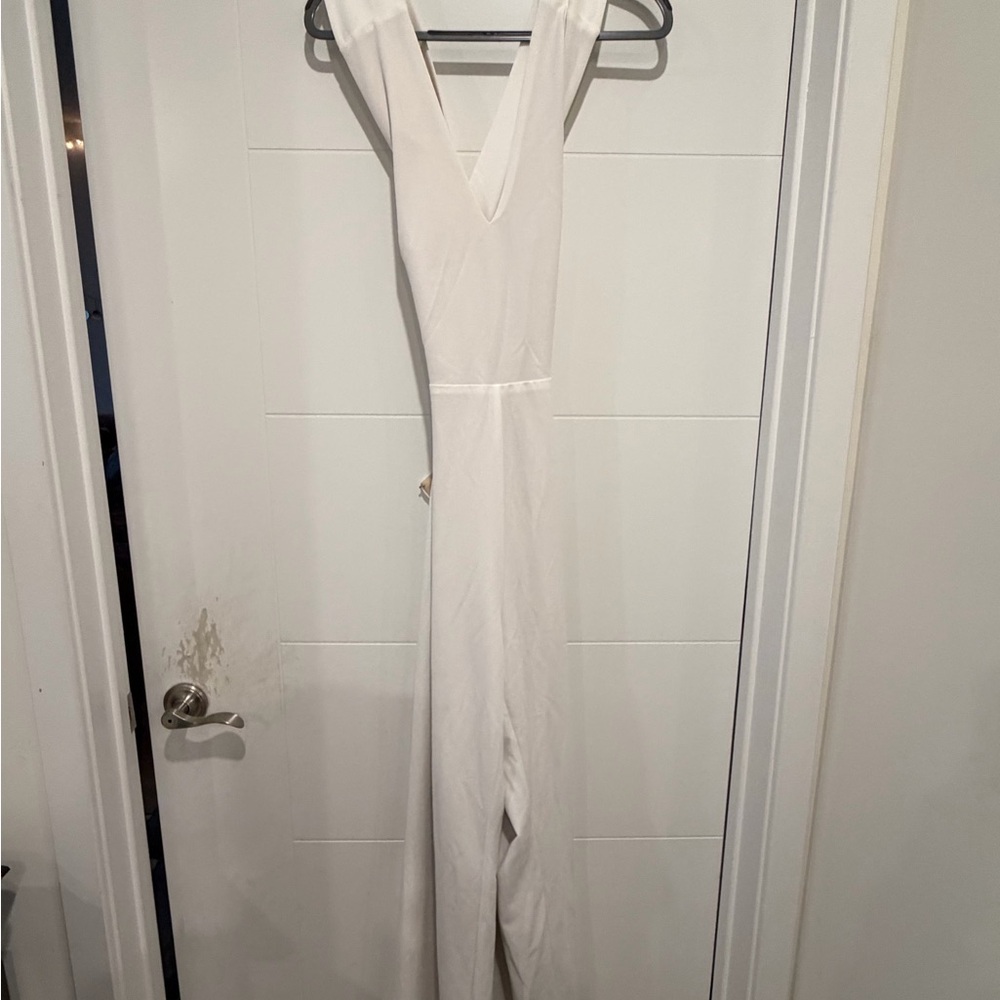 Lulu's Cream Jumpsuit